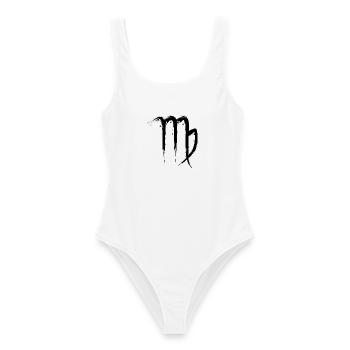 Jungfrau Sternzeichen Virgo Design Symbol 1 - Frauen Badeanzug - Weiß - Vorne - AI Model Female 172 dark (172cm)
