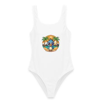 Emu Funny Cartoon Lunettes de soleil de plage d’été - Maillot de bain femme - blanc - Devant - AI Model Female 172 dark (172cm)