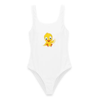 Cute chick - Women's Swimsuit - white - Front - AI Model Female 172 dark (172cm)