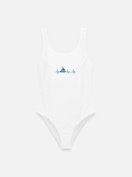 Segelboot - Frauen Badeanzug - Weiß
