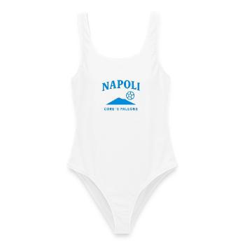 Napoli Core Pallone Logo - Frauen Badeanzug - Weiß - Vorne - AI Model Female 172 dark (172cm)