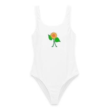 sunflower - Women's Swimsuit - white - Front - AI Model Female 172 dark (172cm)