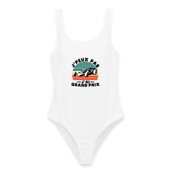 I can't I have great price - Women's Swimsuit - white - Front - AI Model Female 172 dark (172cm)