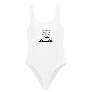 500 Italy - Women's Swimsuit - white - Front - AI Model Female 172 dark (172cm)