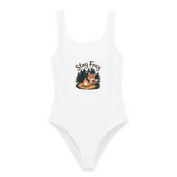 Stay Foxy - Women's Swimsuit - white - Front - AI Model Female 172 dark (172cm)