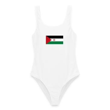 Demokratische Arabische Republik Sahara - Frauen Badeanzug - Weiß - Vorne - AI Model Female 172 dark (172cm)