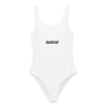 Oldtimer Geschenk Alter Retro Vintage Auto Slogan - Frauen Badeanzug - Weiß - Vorne - AI Model Female 172 dark (172cm)