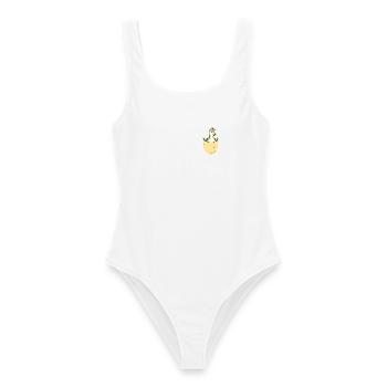 Kleine Ente Entchen Süße Babyente Entchen - Frauen Badeanzug - Weiß - Vorne - AI Model Female 172 dark (172cm)