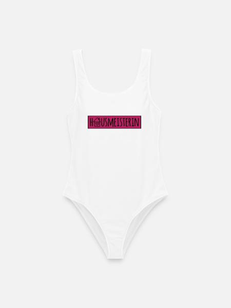 Hausmeisterin - Frauen Badeanzug - Weiß