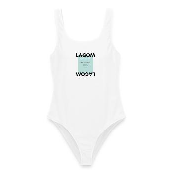 Lagom - Frauen Badeanzug - Weiß - Vorne - AI Model Female 172 dark (172cm)