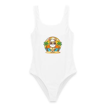 Llama Funny Cartoon Lunettes de soleil de plage d’été - Maillot de bain femme - blanc - Devant - AI Model Female 172 dark (172cm)