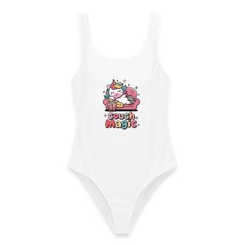 Couch Magic - Women's Swimsuit - white - Front - AI Model Female 172 dark (172cm)