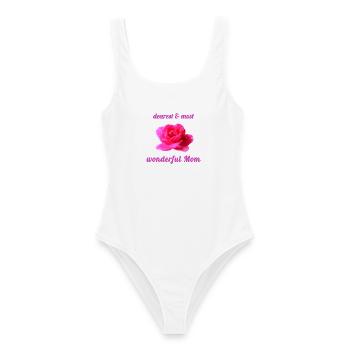 Muttertag Mutter Mama - Frauen Badeanzug - Weiß - Vorne - AI Model Female 172 dark (172cm)