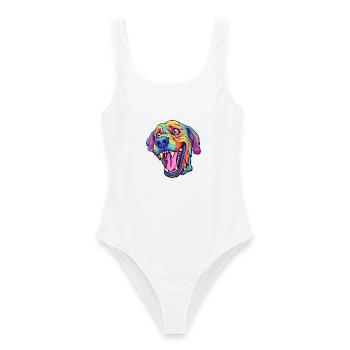 Córdoba Kampfhund Rasse Cartoon Kawaii Illustra - Frauen Badeanzug - Weiß - Vorne - AI Model Female 172 dark (172cm)
