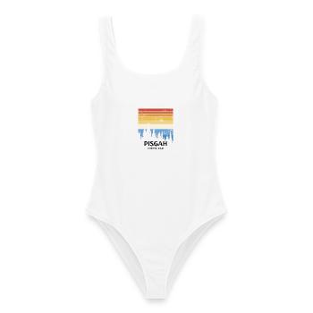Pisgah National Forest - Frauen Badeanzug - Weiß - Vorne - AI Model Female 172 dark (172cm)
