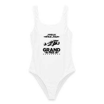 Je Peux Pas J'ai Grand Prix - Maillot de bain femme - blanc - Devant - AI Model Female 172 dark (172cm)