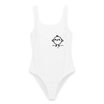 Cheeky Chick - Women's Swimsuit - white - Front - AI Model Female 172 dark (172cm)