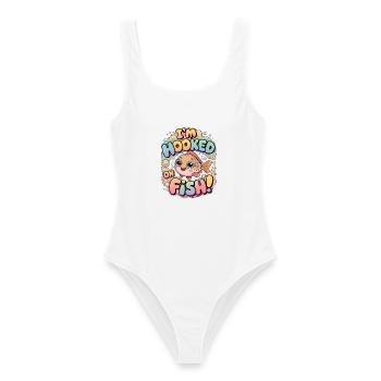 I'm Hooked On Fish - Women's Swimsuit - white - Front - AI Model Female 172 dark (172cm)