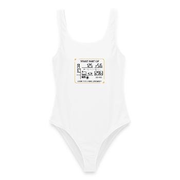 Photography Funny Sayings Photographers Gift - Women's Swimsuit - white - Front - AI Model Female 172 dark (172cm)