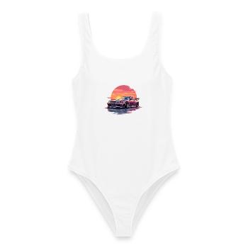 Skyline Sunset - Women's Swimsuit - white - Front - AI Model Female 172 dark (172cm)