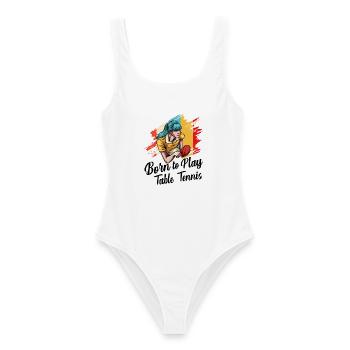 Ping-pong - Maillot de bain femme - blanc - Devant - AI Model Female 172 dark (172cm)