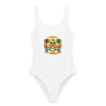 Emu Funny Cartoon Lunettes de soleil de plage d’été - Maillot de bain femme - blanc - Devant - AI Model Female 172 dark (172cm)