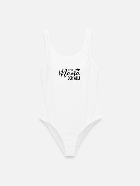 Beste Mama der Welt - Frauen Badeanzug - Weiß