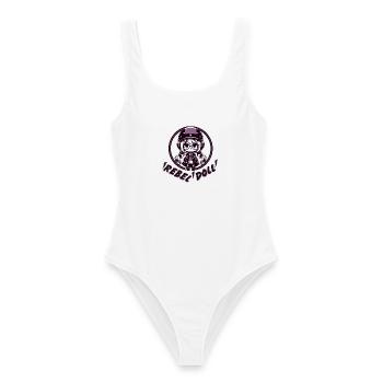 Poupée rebelle - Maillot de bain femme - blanc - Devant - AI Model Female 172 dark (172cm)