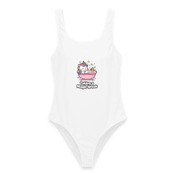 Taking A Magic Break - Women's Swimsuit - white - Front - AI Model Female 172 dark (172cm)
