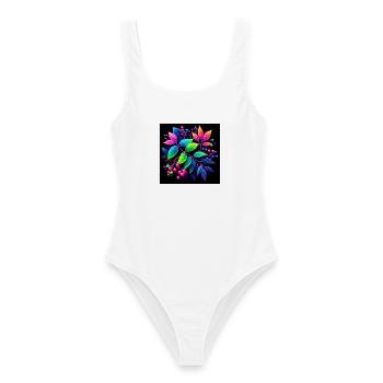 A Neon Plant - Women's Swimsuit - white - Front - AI Model Female 172 dark (172cm)