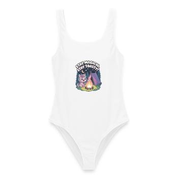 Stay Magical, Stay Toasty! - Women's Swimsuit - white - Front - AI Model Female 172 dark (172cm)