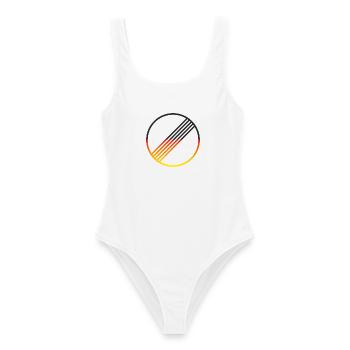 UNLIMITED GERMANY par Unlimited Apparel - Maillot de bain femme - blanc - Devant - AI Model Female 172 dark (172cm)