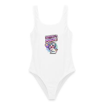 Serving Up Some Magic! - Women's Swimsuit - white - Front - AI Model Female 172 dark (172cm)
