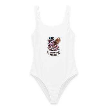 Steampunk Magic - Women's Swimsuit - white - Front - AI Model Female 172 dark (172cm)