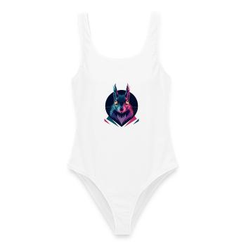 Low-poly Squirrel - Women's Swimsuit - white - Front - AI Model Female 172 dark (172cm)