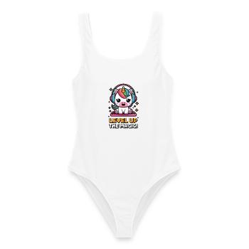 Level Up The Magic! - Women's Swimsuit - white - Front - AI Model Female 172 dark (172cm)