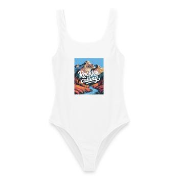 Rockies Calling - Women's Swimsuit - white - Front - AI Model Female 172 dark (172cm)
