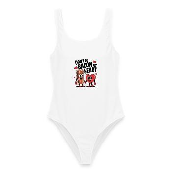 Don't Go Bacon My Heart - Women's Swimsuit - white - Front - AI Model Female 172 dark (172cm)