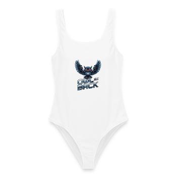 Owl Be Back - Women's Swimsuit - white - Front - AI Model Female 172 dark (172cm)
