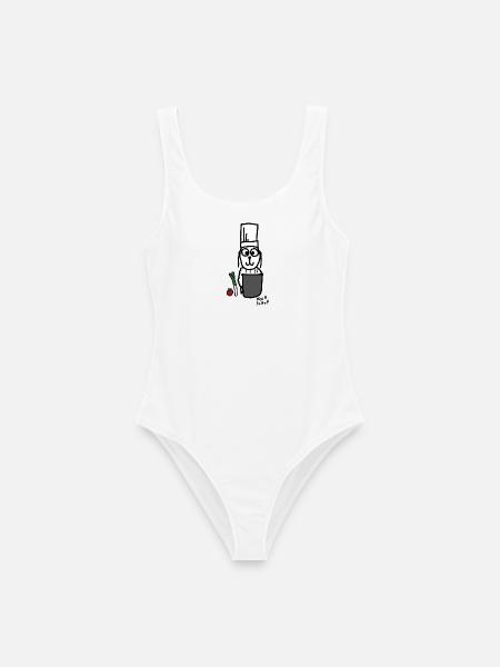 Koch ScHoF - Frauen Badeanzug - Weiß