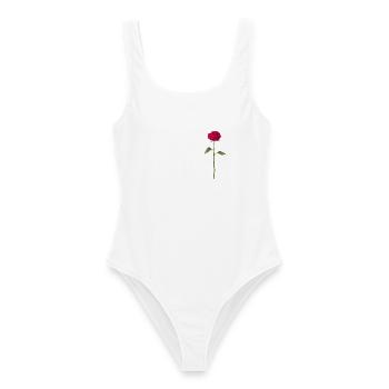 Rose - Women's Swimsuit - white - Front - AI Model Female 172 dark (172cm)