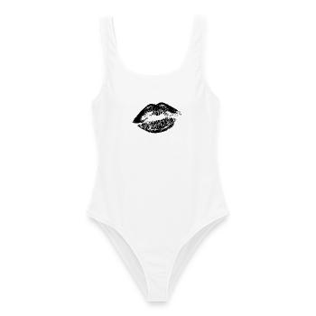 Sweet Kiss - Frauen Badeanzug - Weiß - Vorne - AI Model Female 172 dark (172cm)