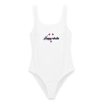 RETRAITE. RETRAITE. RETRAITEE. BONNE RETRAITE - Maillot de bain femme - blanc - Devant - AI Model Female 172 dark (172cm)
