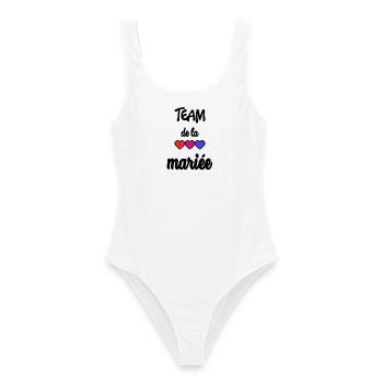TEAM BRIDAL - Frauen Badeanzug - Weiß - Vorne - AI Model Female 172 dark (172cm)