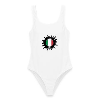 Turin Skyline Italien Flagge Reise Souvenir - Frauen Badeanzug - Weiß - Vorne - AI Model Female 172 dark (172cm)
