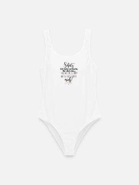 Ich bin für dich das beste Geschenk Liebe Motiv - Frauen Badeanzug - Weiß