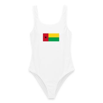 Guinea-Bissau - Frauen Badeanzug - Weiß - Vorne - AI Model Female 172 dark (172cm)