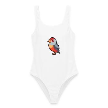 Firetail Cartoon Kawaii Aquarellillustration - Frauen Badeanzug - Weiß - Vorne - AI Model Female 172 dark (172cm)