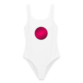 Kreis Farbig - Frauen Badeanzug - Weiß - Vorne - AI Model Female 172 dark (172cm)