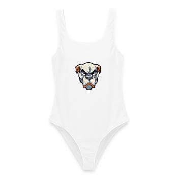 Córdoba Kampfhund Rasse Cartoon Kawaii Illustra - Frauen Badeanzug - Weiß - Vorne - AI Model Female 172 dark (172cm)